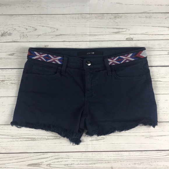 Joe's Jeans Pants - Joe’s Jeans Navy Blue Tribal Print Cutoff Shorts